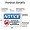 Signmission No Food Or Drink In This Refrigerator, 18 in W x Rectangle, Plastic OS-2PACK-NS-P-1218-L-16129 - alternate 2
